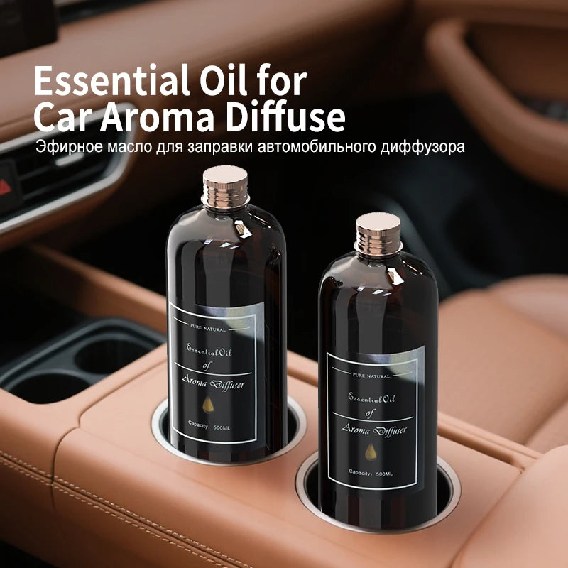 500ML Large Capacity Essential Oil Refill for Aroma Diffusers Long-Lasting Home Hotel Air Freshener with Reed Sticks Fragrance