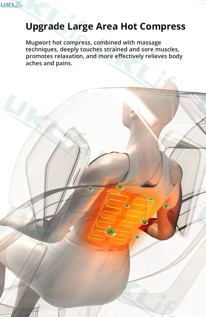 4D Full Body Massage Chair - Zero Gravity Electric Heat Recliner Body Shaping Massage Equipment Tidesmit
