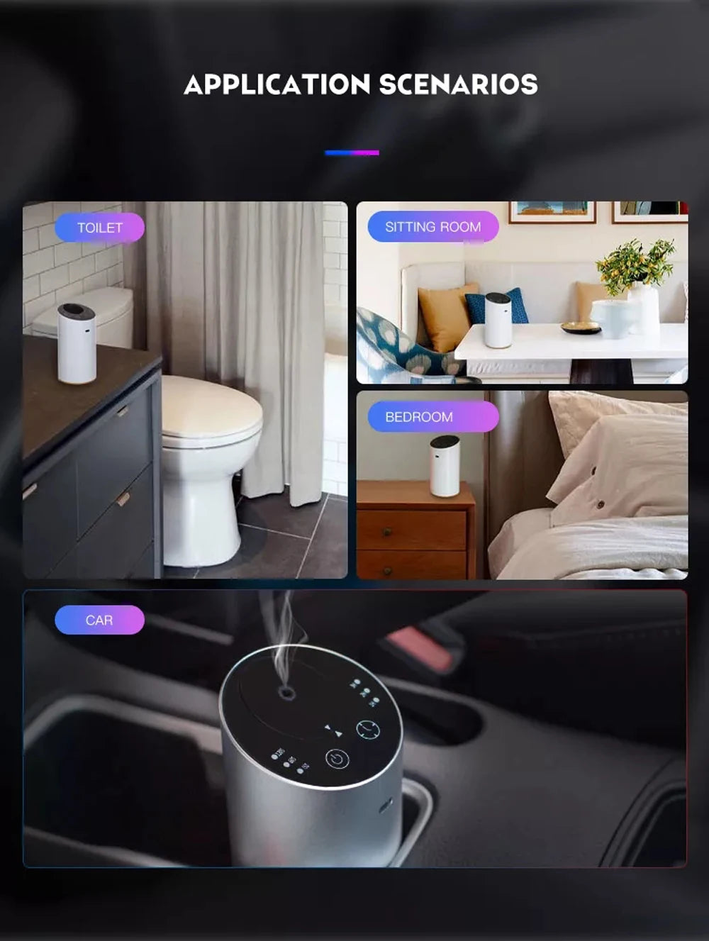 Waterless Aroma Essence Vaporizer Diffuser Nebulizer Room Fragrance Aromatherapy Diffuser Pure Essential Oils For Home