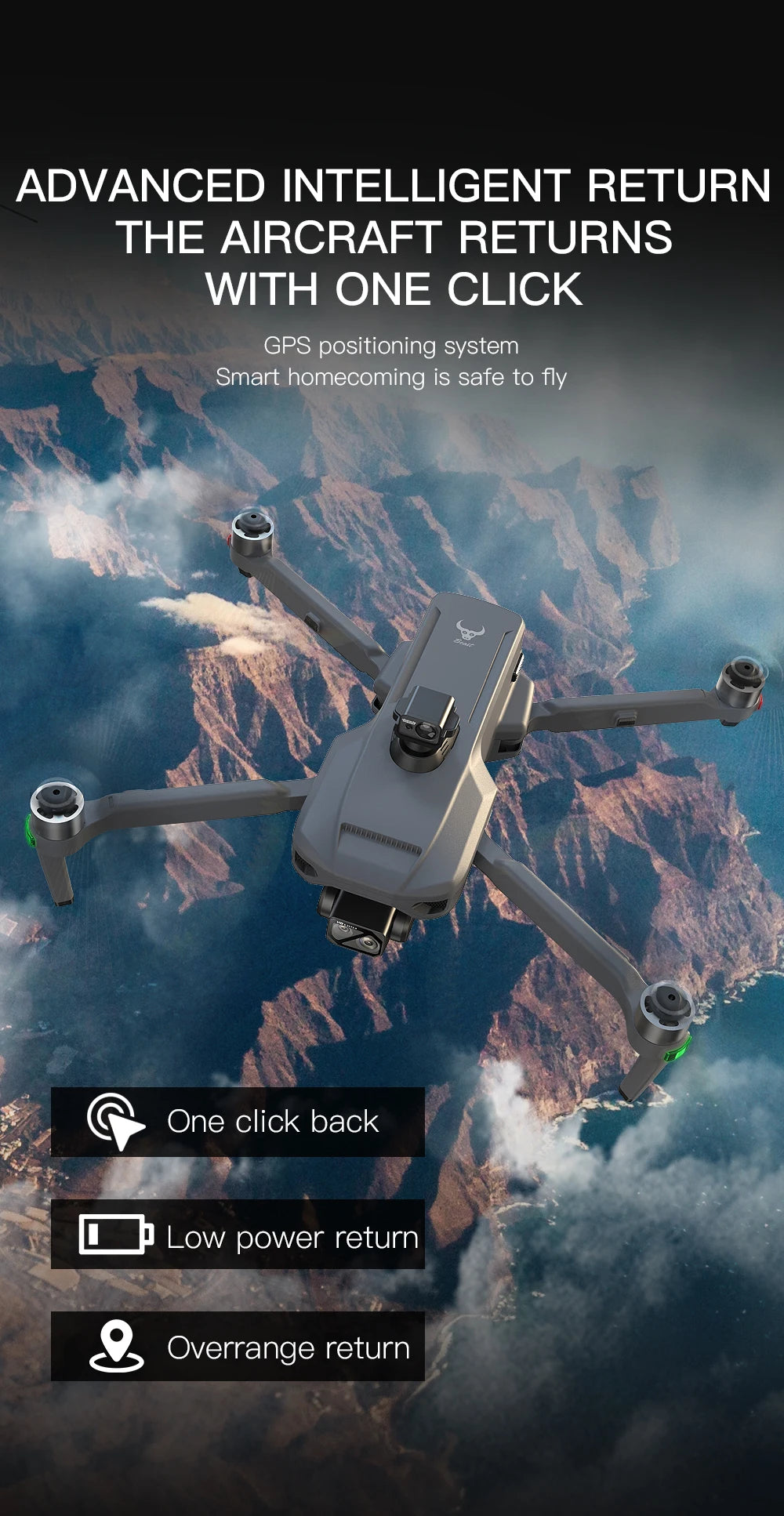 4K GPS Camera Drone with Obstacle Avoidance - Foldable SG909 MAX Tidesmit