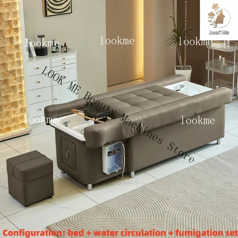Electric Salon Massage Bed and Shampoo Chair – Ergonomic Spa Unit Massage Chairs Style 5 Tidesmit