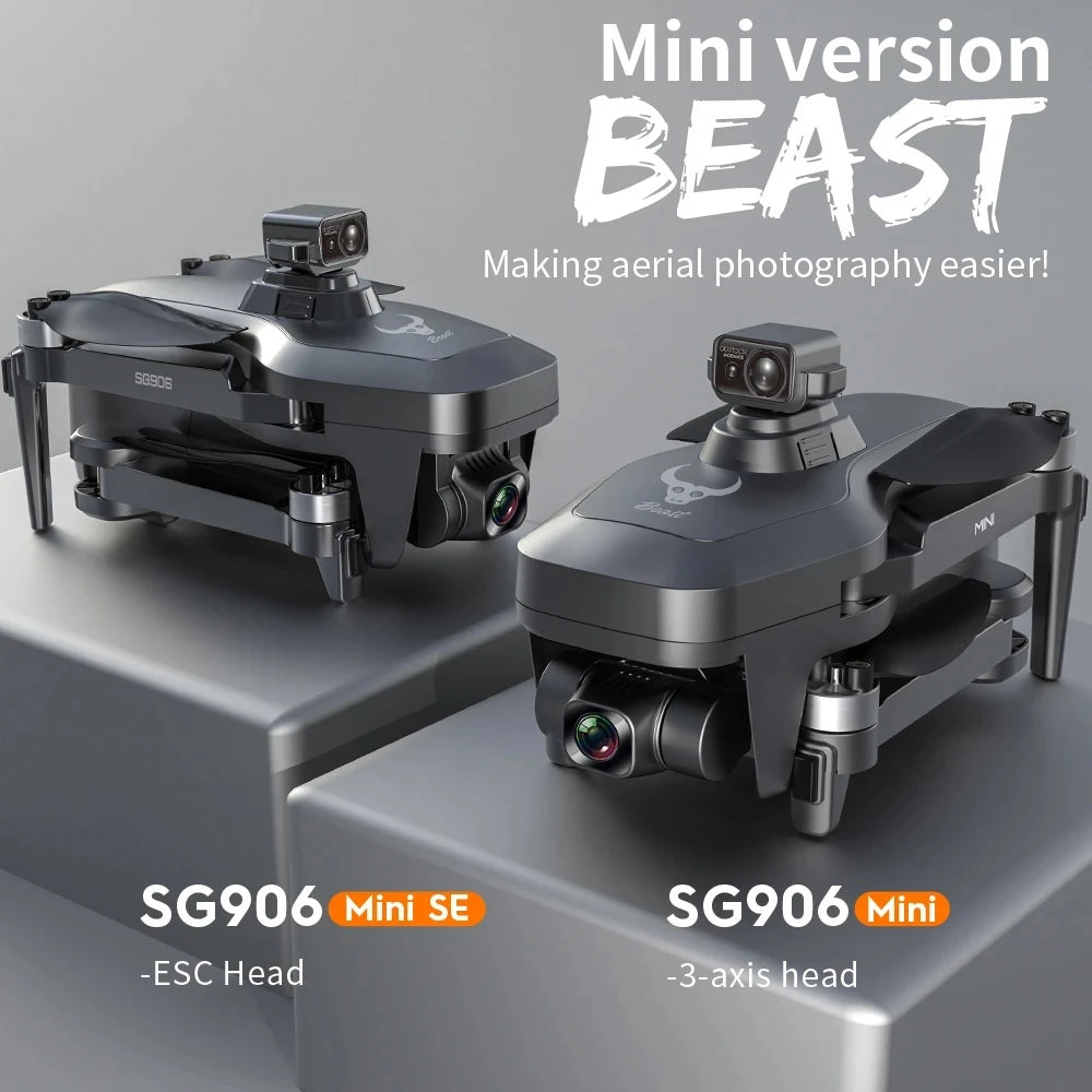 4K GPS Drone with Obstacle Avoidance | Foldable 3-Axis Stabilized Quadcopter Tidesmit