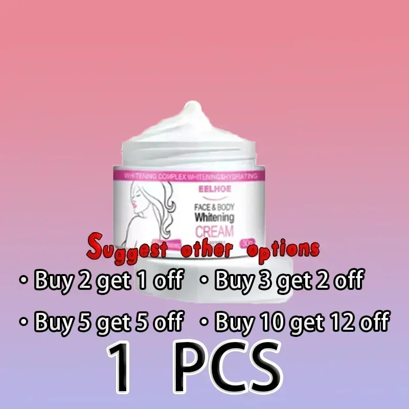 Niacinamide Body Whitening Cream For Underarm Bleaching Armpit Lightening Intimate Area Moisturizer Korean Skin Care Product