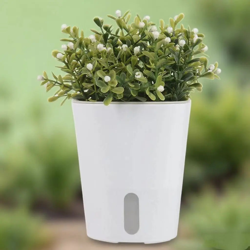 2pcs Self Watering Plants Pot  Automatic Watering Irrigation Gardening Pots for Plants Lazy Home Decoration Bonsai Plant Pot
