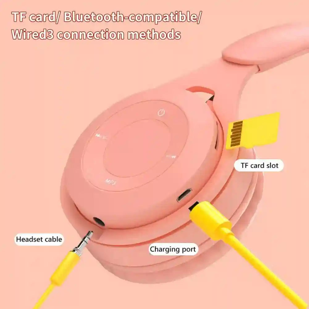 Wireless Headphones Over-Ear Foldable Gaming Headset with Mic Tidesmit