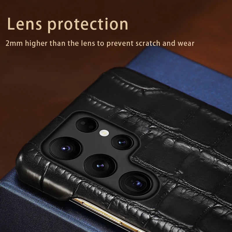 Samsung Galaxy S25 Ultra Leather Case - Slim Military-Grade Protection Tidesmit