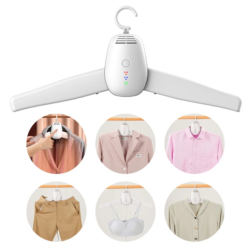 Tidesmit portable electric clothes and shoe dryer rack with 220V warm air quick drying machine for home or travel