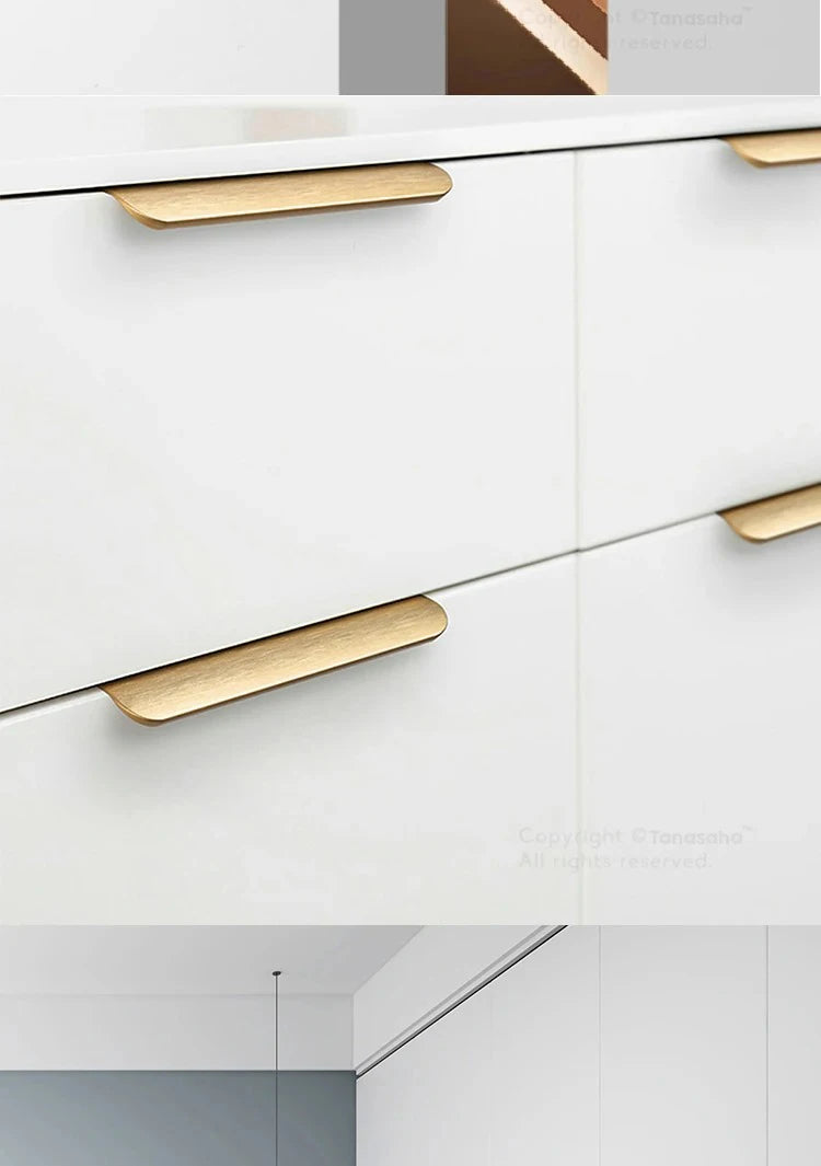 Aluminum Alloy Handles Invisible Furniture Pulls Cabinet Drawer Knobs Wardrobe Door Handles Hidden Hardware Accessories