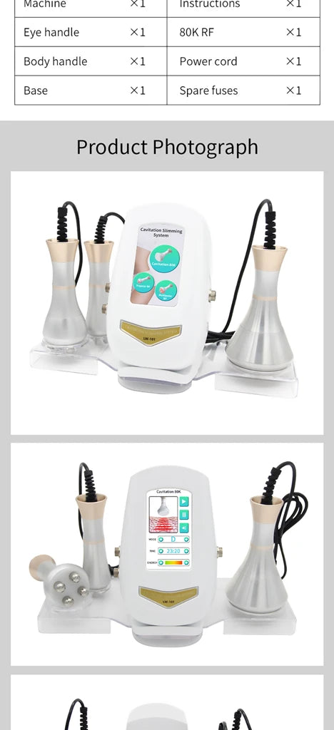 Ultrasonic Body Shaping Machine - Professional Firming & Toning Device Body Shaping Massage Equipment Tidesmit