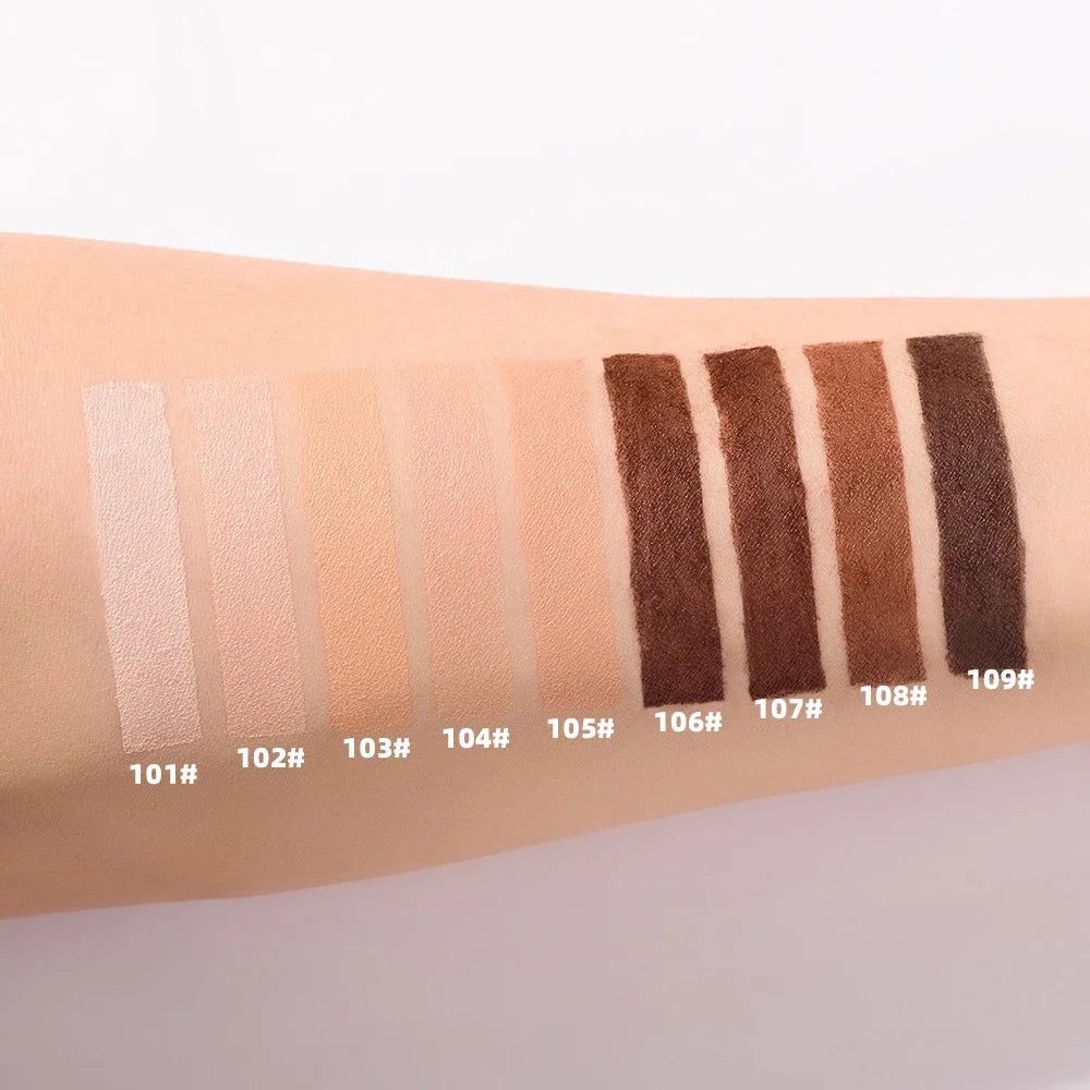 Tidesmit 24 Hour HD full cover matte liquid foundation texture close-up for natural waterproof face makeup finish