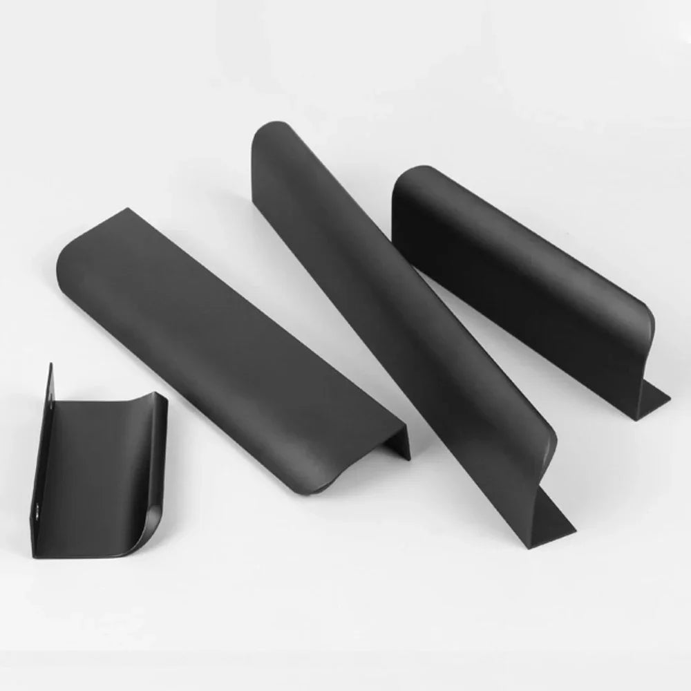 Aluminum Alloy Handles Invisible Furniture Pulls Cabinet Drawer Knobs Wardrobe Door Handles Hidden Hardware Accessories