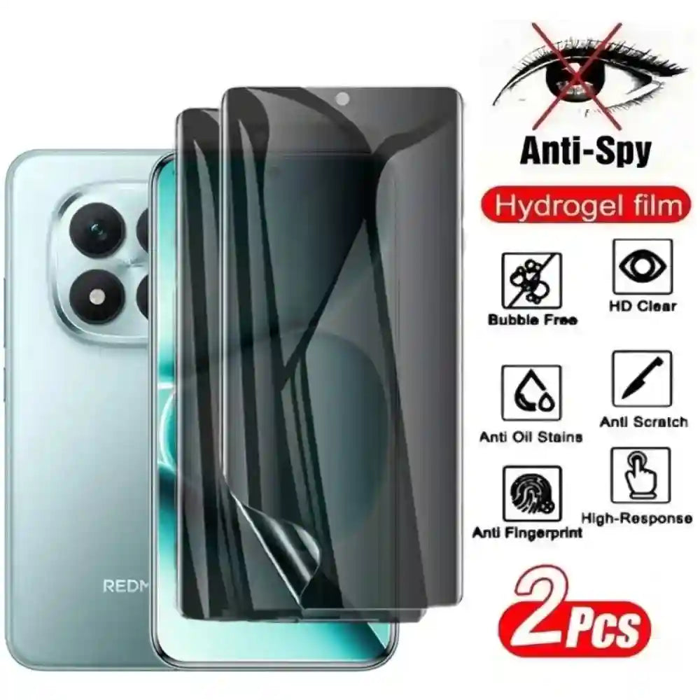 Redmi Note 13 Privacy Screen Protector - Anti-Spy Hydrogel 2-Pack AE 2 pieces Anti Peeping Tidesmit