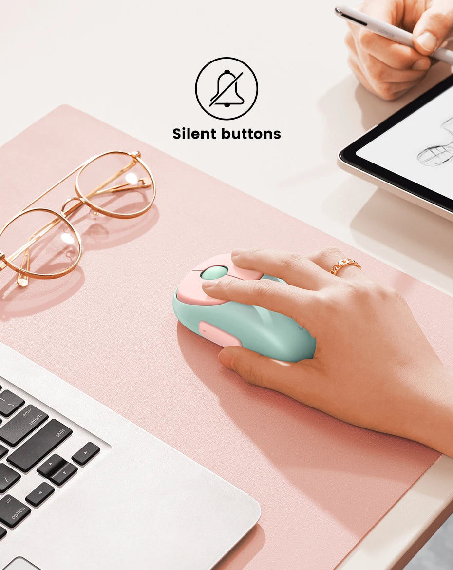 UGREEN Slim Wireless Mouse Rechargeable Bluetooth 5.0 3.0 2.4G  4000 DPI Charging Bluetooth Mouse For MacBook iPad Tablet Laptop