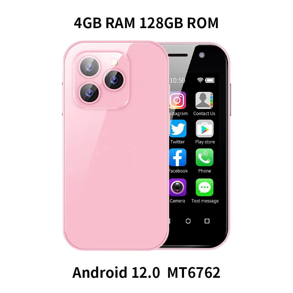 SOYES XS14 Pro 3.0in 4G Mini Smartphone Android 9.0 Dual Sim Face ID Dual Camera WIFI Bluetooth FM Hotspot GPS OTG Mobile Phone
