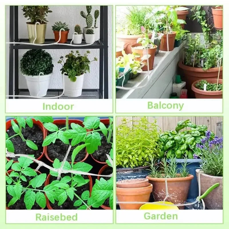 Garden Drip Irrigation Kit with Regulating Valve Potted Plant Watering Device 4/7mm Hose Watering Saving Micro Dripper Greenhous