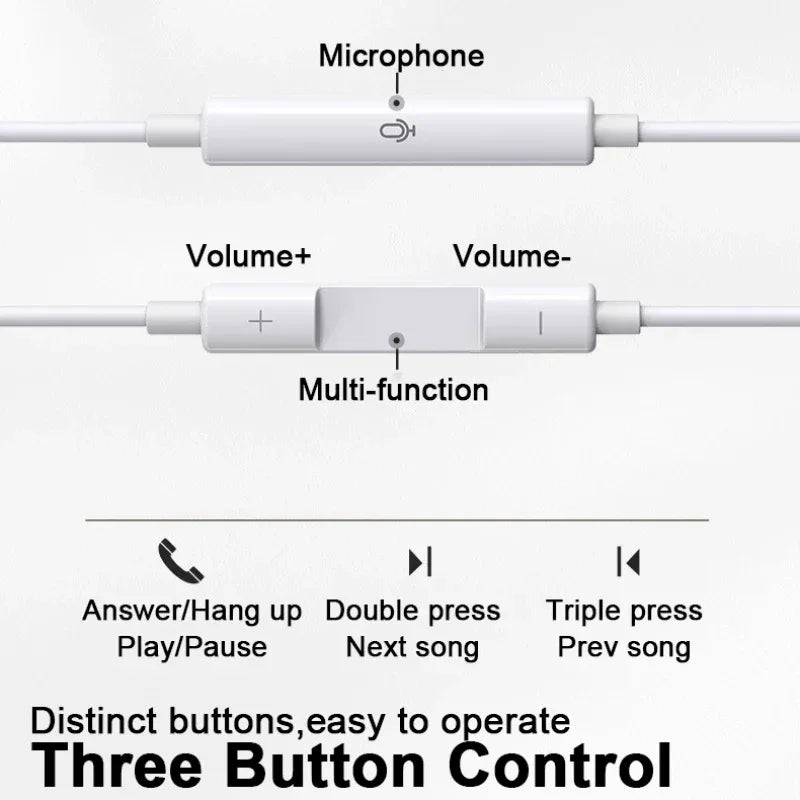 USB C Wired Earbuds with HD Microphone for Samsung Galaxy - Tidesmit Tidesmit