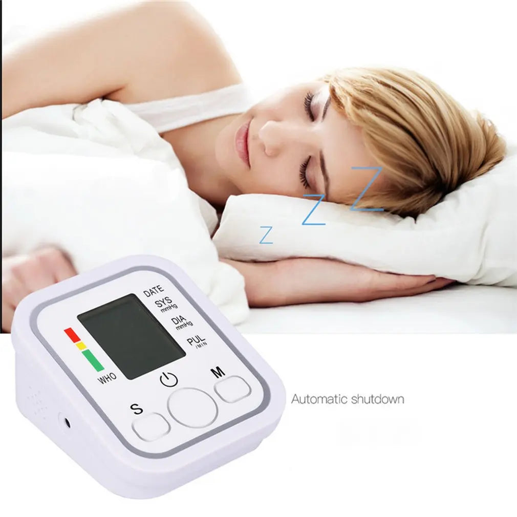 Medical Automatic Sphygmomanometer Digital Arm Wrist BP Blood Pressure Monitor Tensiometer Tonometer Heart Rate Pulse Meter