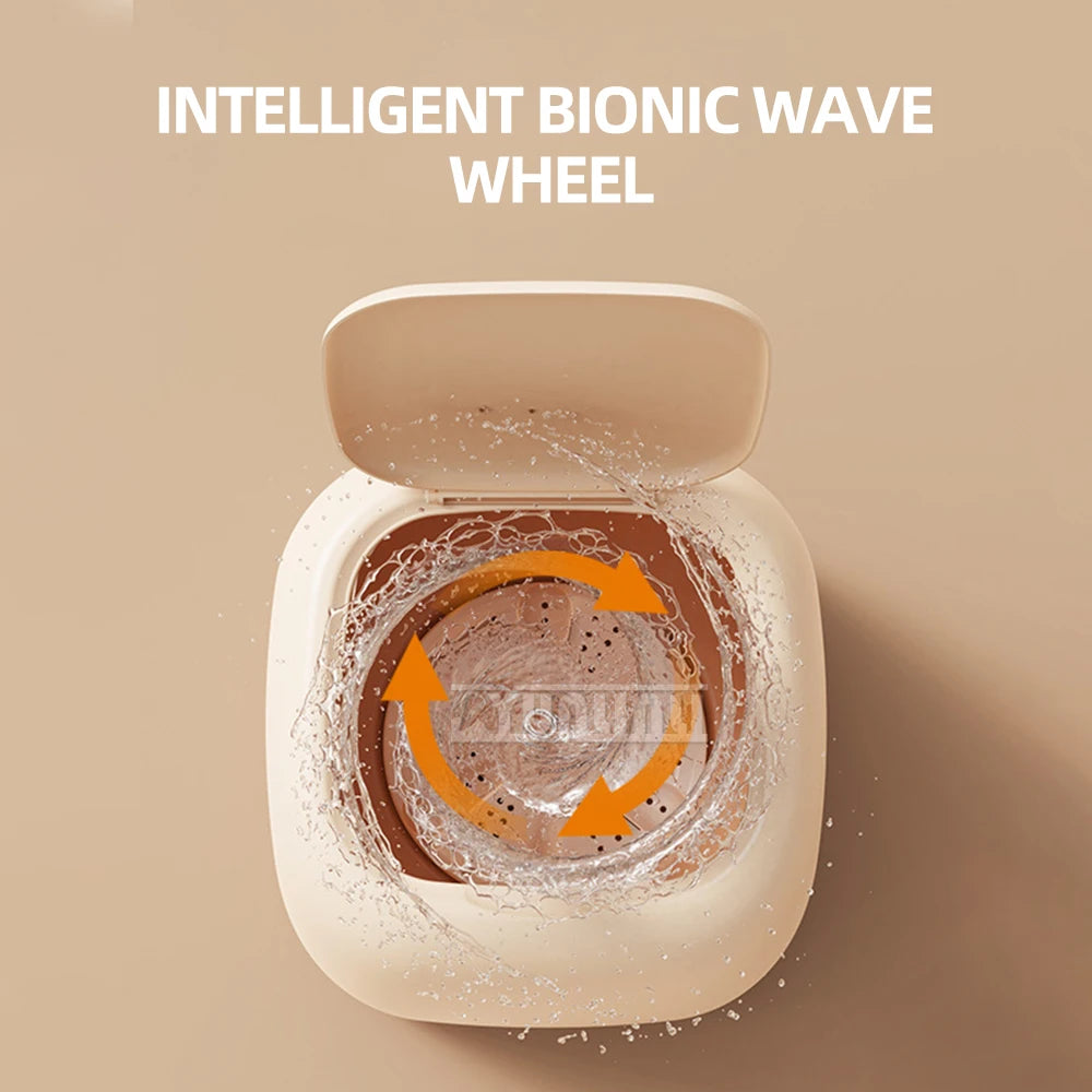Tidesmit portable automatic mini washing machine for delicates, underpants, and baby clothes side view