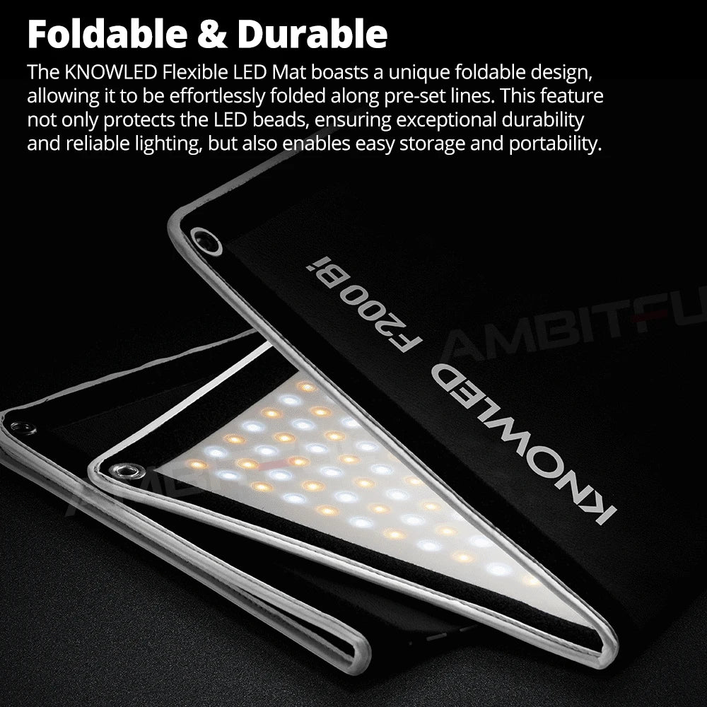 Flexible LED Mat Light Bi-Color 2700K-8500K - Professional Studio Lighting Tidesmit