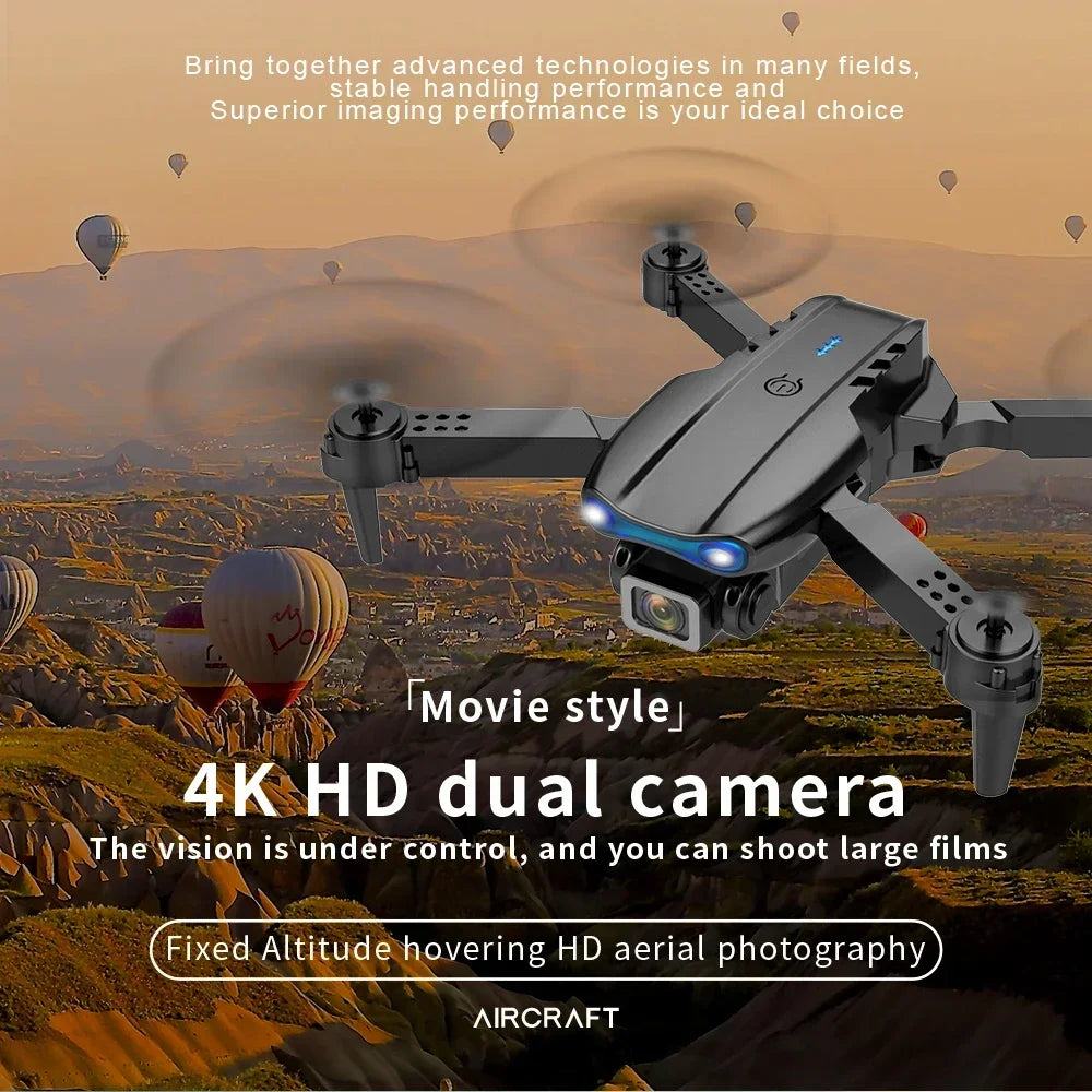 4K Camera Drone - Foldable RC Quadcopter with Obstacle Avoidance Tidesmit