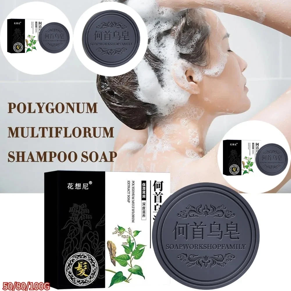 Hair Darkening Shampoo Soap Bar Repair Gray White Hair Color To Black Shampoo Soap Hair Nourishing Shampoo Soap Bar