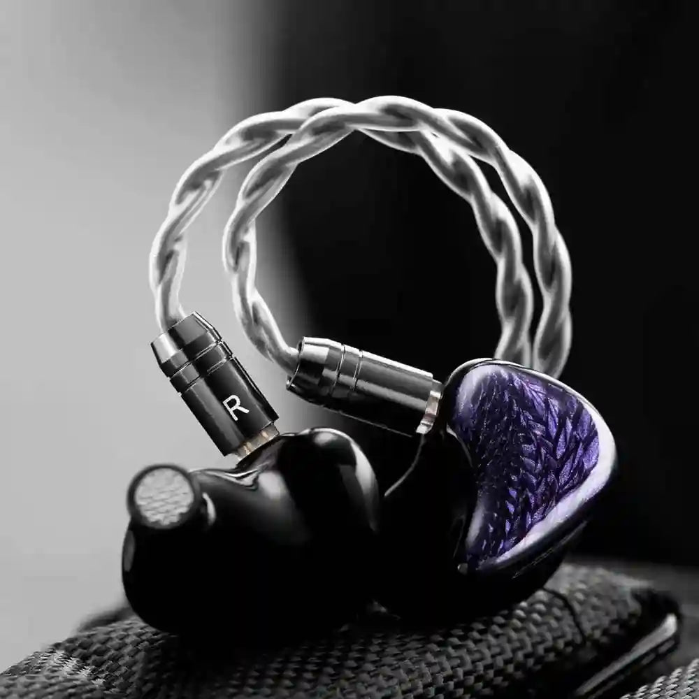 HiFi In-Ear Monitors: 10mm LCP Driver Wired Studio Grade Earphones 3.5mm Tidesmit