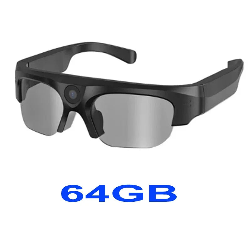 Smart Audio Sunglasses with Camera: Wireless Bluetooth VR Glasses 64GB Tidesmit