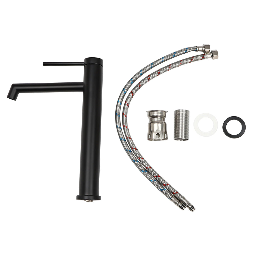 Wash Basin Mixer Tap Rust Resistance Easy to Install Bathroom Faucets Easy to Clean for Kitchens/Restaurants/Laundromats