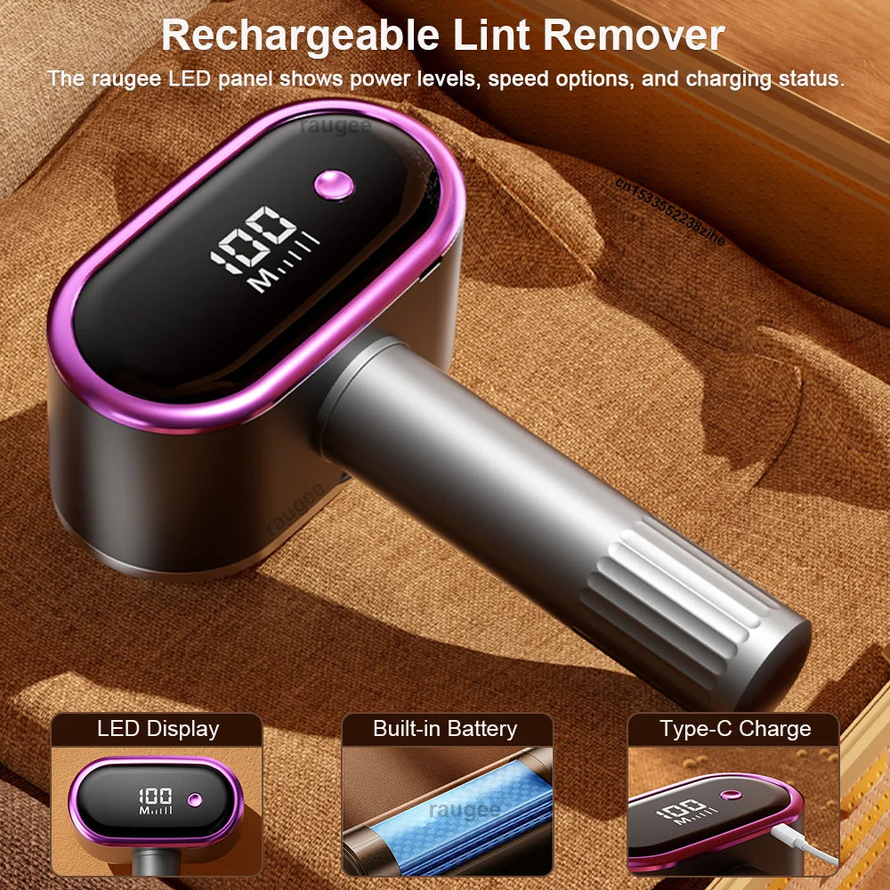 Tidesmit electric lint remover features a high-speed double motor design for efficient fabric hair ball trimming.