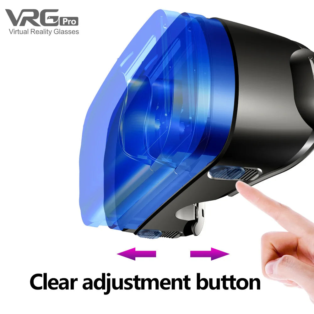VR Headset for Smartphones - Immersive Wide Angle Smart Glasses Tidesmit