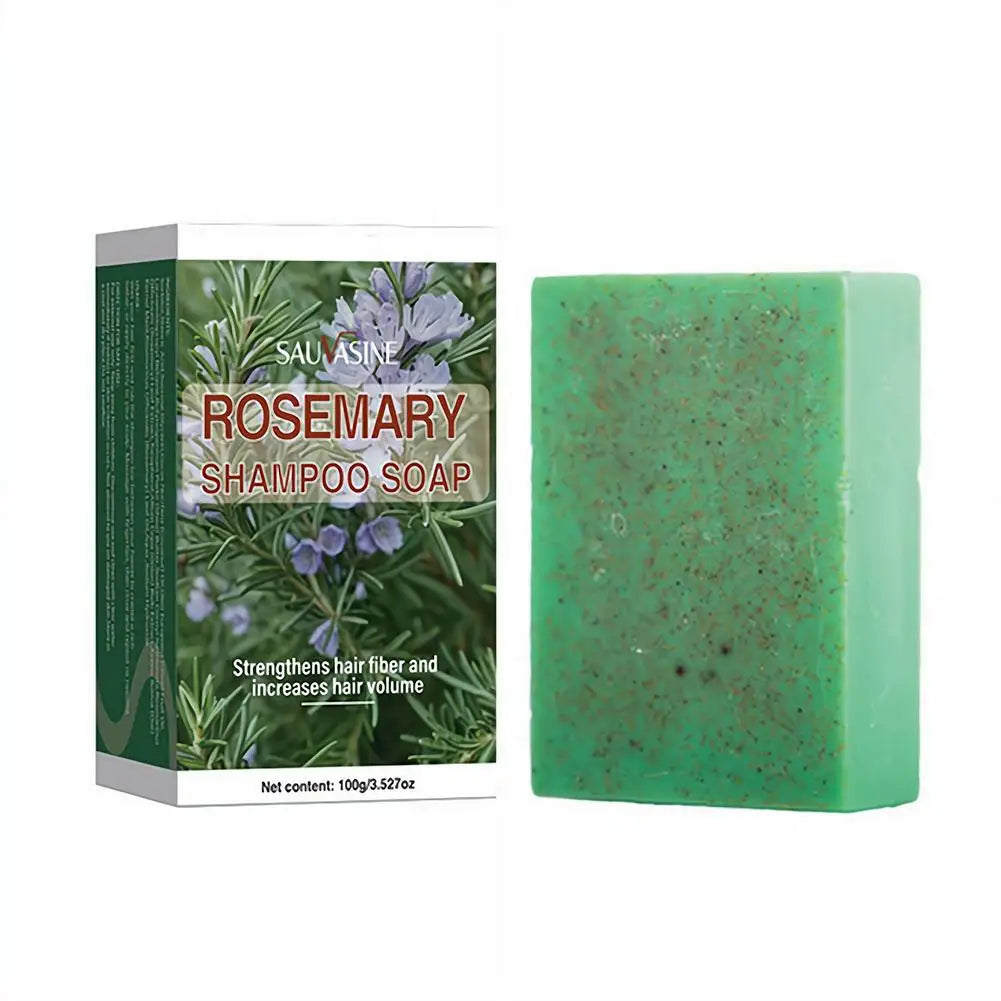 1/3/5PCS Rosemary Essential Oil Shampoo Soap 100g Deep Clean Refreshing Hair Care Bar Increases Hair Volume Moisturizing Soap