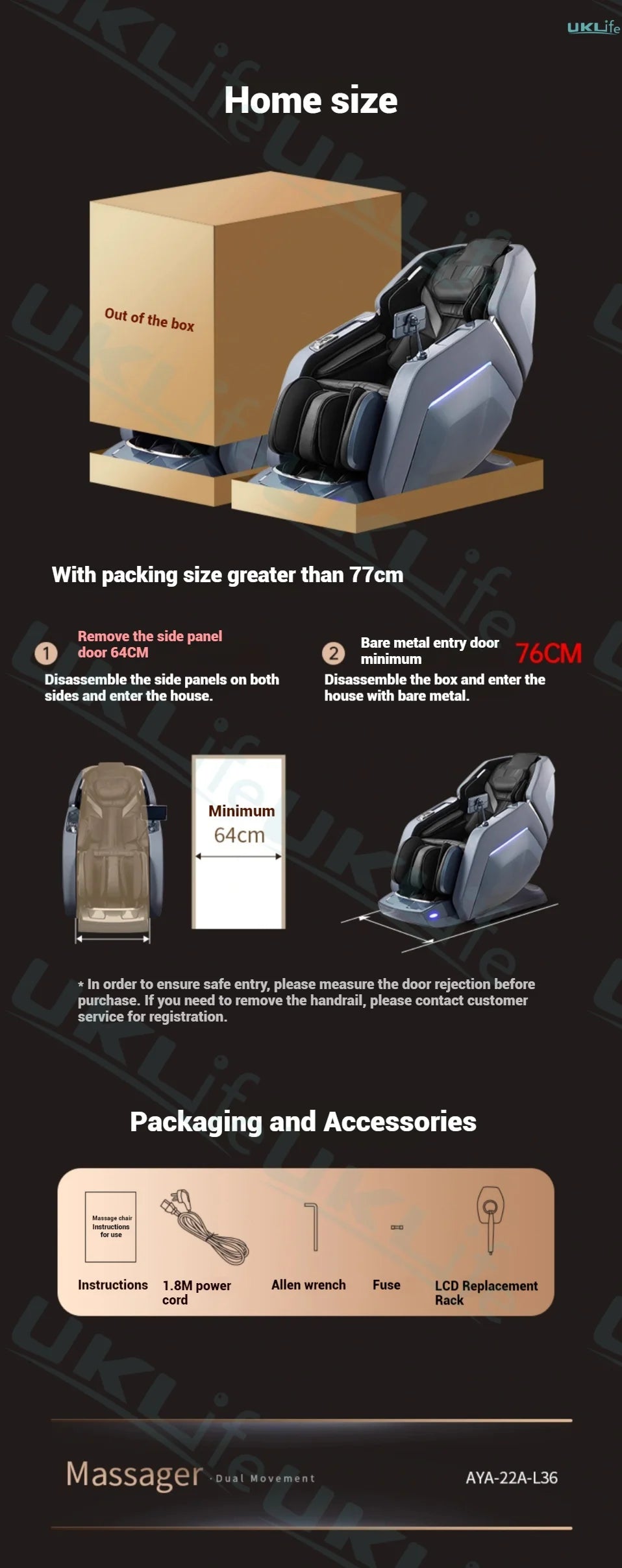 Tidesmit 4D Dual Core Full Body Massage Chair with Zero Gravity Relief Body Shaping Massage Equipment Tidesmit
