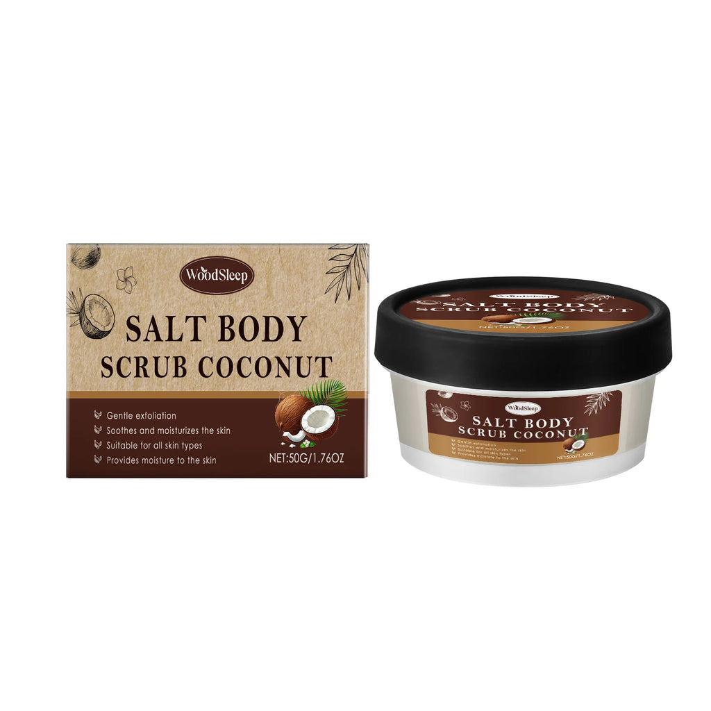 Coconut Body Scrub 50g | Natural Exfoliating Brightening Treatment Scrubs Treatments 50g boxed Tidesmit