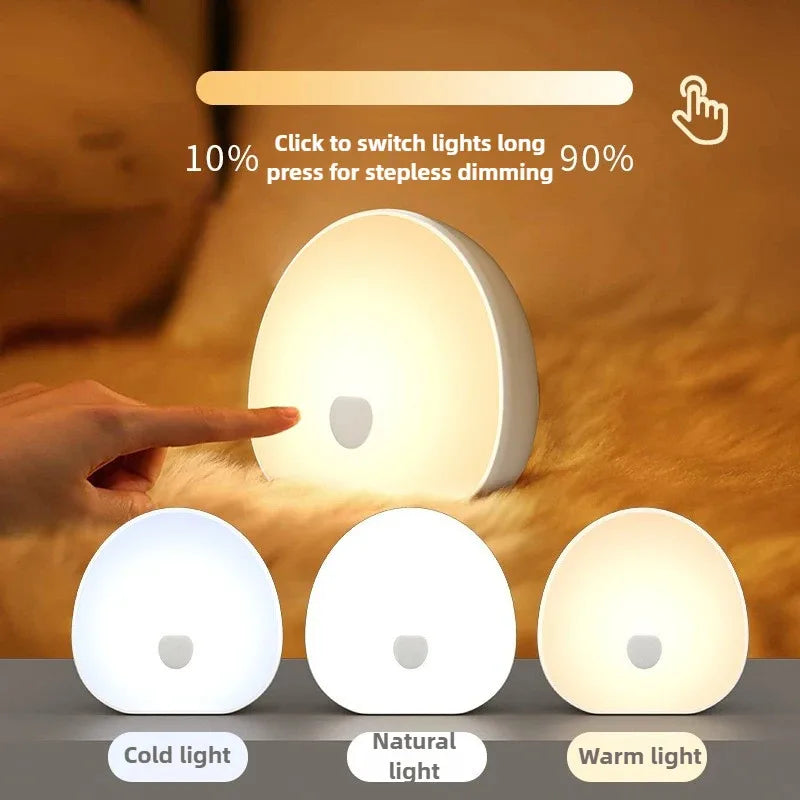 Sleep White Noise Machine with Soothing Sound Touchable Rechargeable LED Night Light Relaxing Audio & Sleep Lamp for Baby.