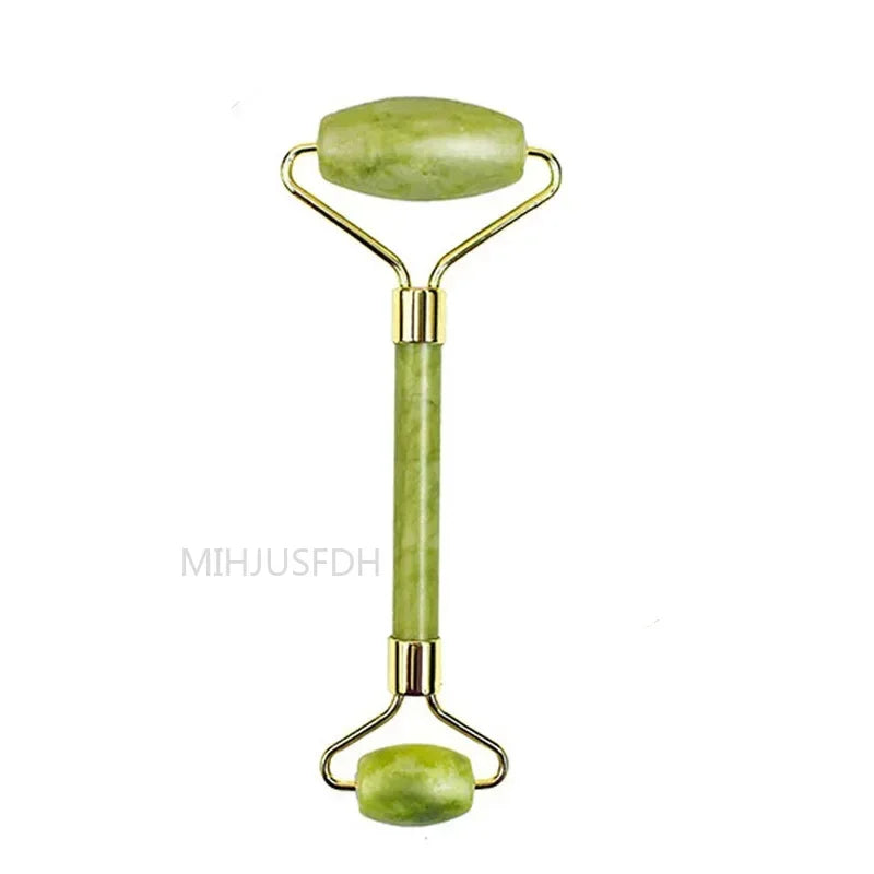 Jade Roller Massager 3-Piece Set for Face and Muscle Relief Back Massage Instrument Jade Roller 2 Tidesmit