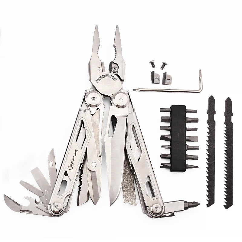 Daicamping DL30 DL301 DL25 Outdoor Camping EDC Plier Set Multifunctional Multitools Hand Multi Tool Folding Multi-tool Kit