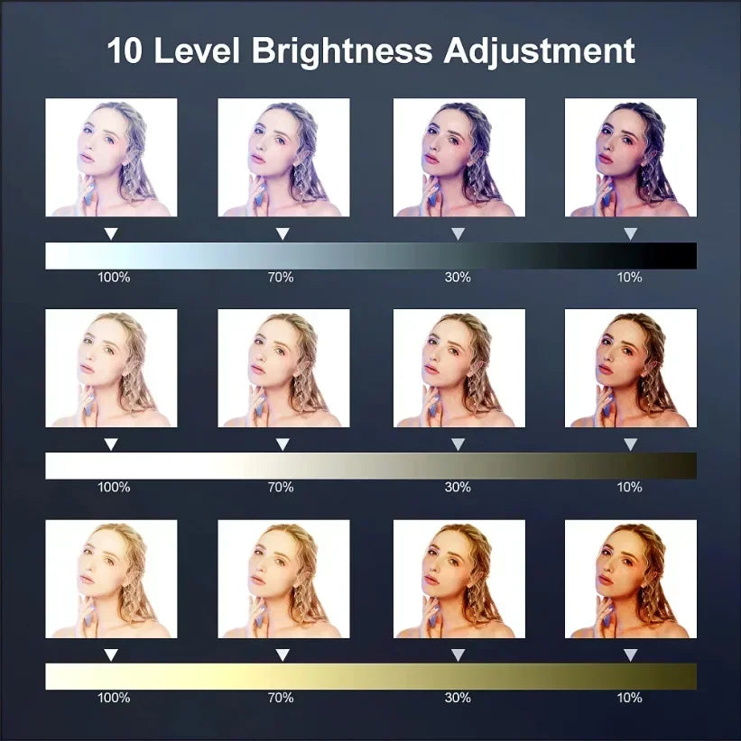 10 Inch Ring Light with Tripod Stand - Adjustable RGB Studio Lighting Tidesmit
