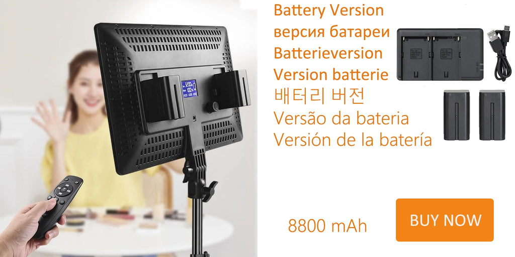LED Video Light Panel for Content Creation - Adjustable Color Temp Tidesmit