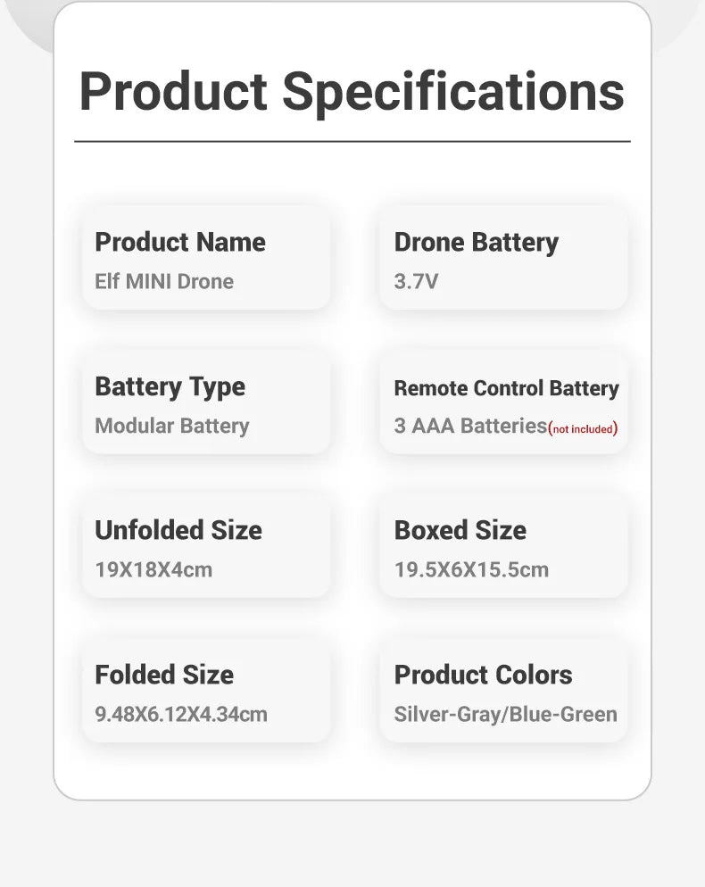 Mini Camera Drone with HD Optics - Foldable Beginner Quadcopter Tidesmit