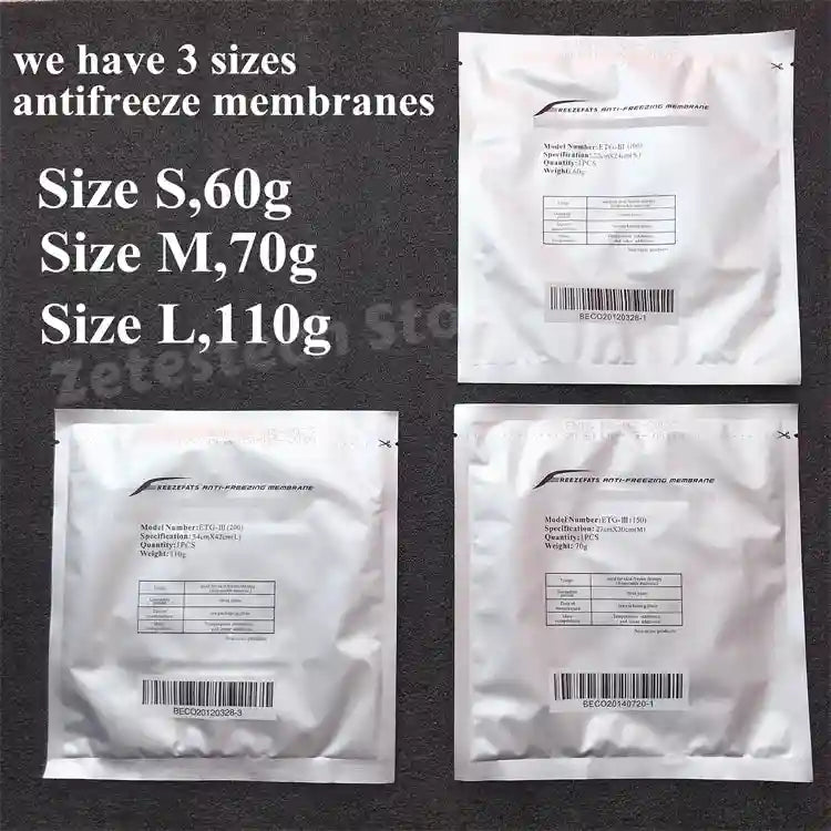 Cryolipolysis Anti-Freeze Membrane Pads 10 PCS (22x24cm, 60G) Fascia Gun Tidesmit