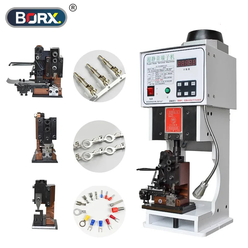 Terminal Crimping Machine With OTP Mold Blades Set Automatic Cable Wire Terminal Crimper Wire Processing Equipment 1.5T/2T/3T