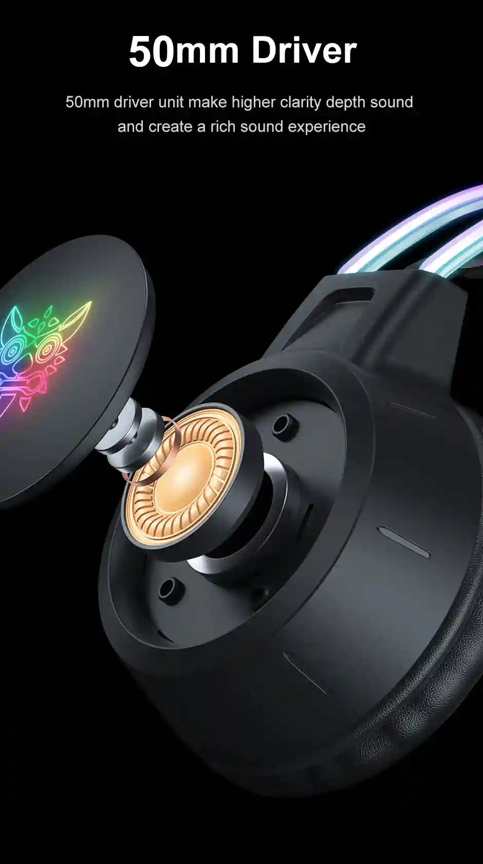 Pink Cat Ear Gaming Headset | Wireless Over-Ear Headphones with Mic Tidesmit