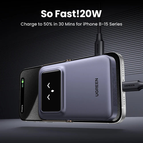 Magnetic Power Bank 10000mAh Wireless Fast Charger with PD Support Tidesmit