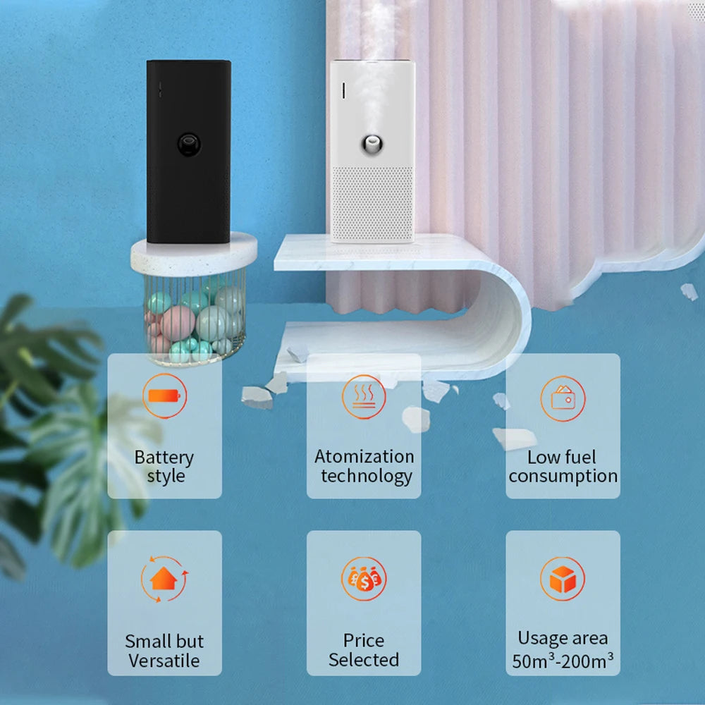 Waterless Essential Oil Fragrance Diffuser For Elevator Toilet Hotel Wall-mounted Automatic Aromatherapy Diffuser Aroma Diffuser
