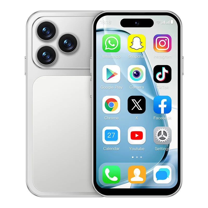 ONEMYTH A18 Pro 4G Mini Smartphone 4.0inches MTK Quad Core 2GBRAM 16GB ROM LTE Dual SIM 2MP Type-C Android CellPhone Face Unlock