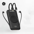20000mAh Fast Charging Power Bank with Built-in Cables by Tidesmit Black Tidesmit