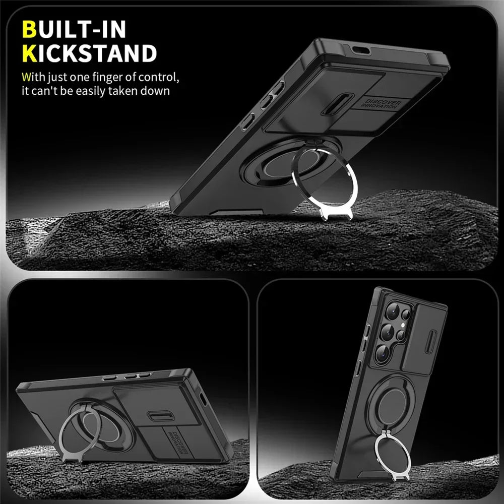 Samsung Galaxy S25 Magnetic Case with Camera Cover - Slim Fit Protection Tidesmit