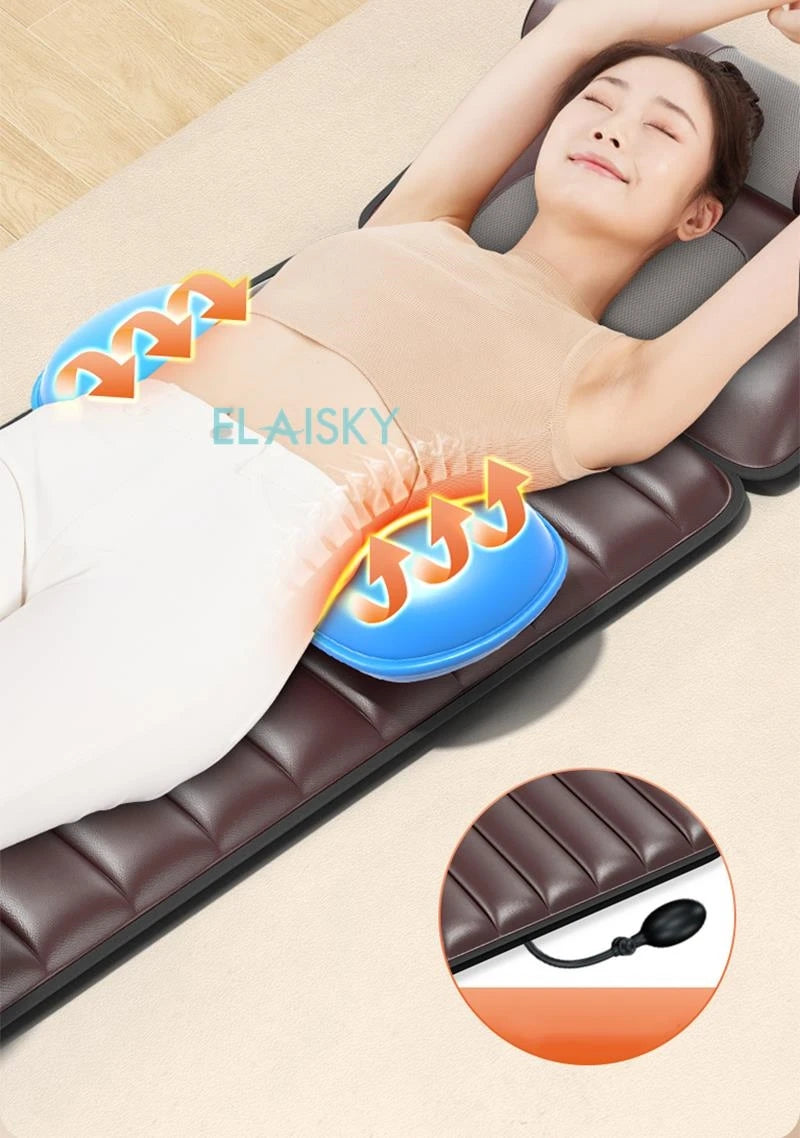 Full Body Shiatsu Massage Cushion with Heat Therapy | Tidesmit Massage Chairs Tidesmit