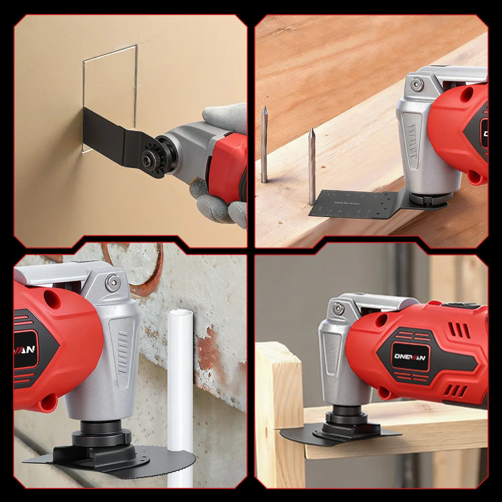 20000OPM Oscillating Multifunction Tool 6Gear Electric Trimmer Saw Shovel Cutting Woodworking Tool For Makita 18V Battery Pin