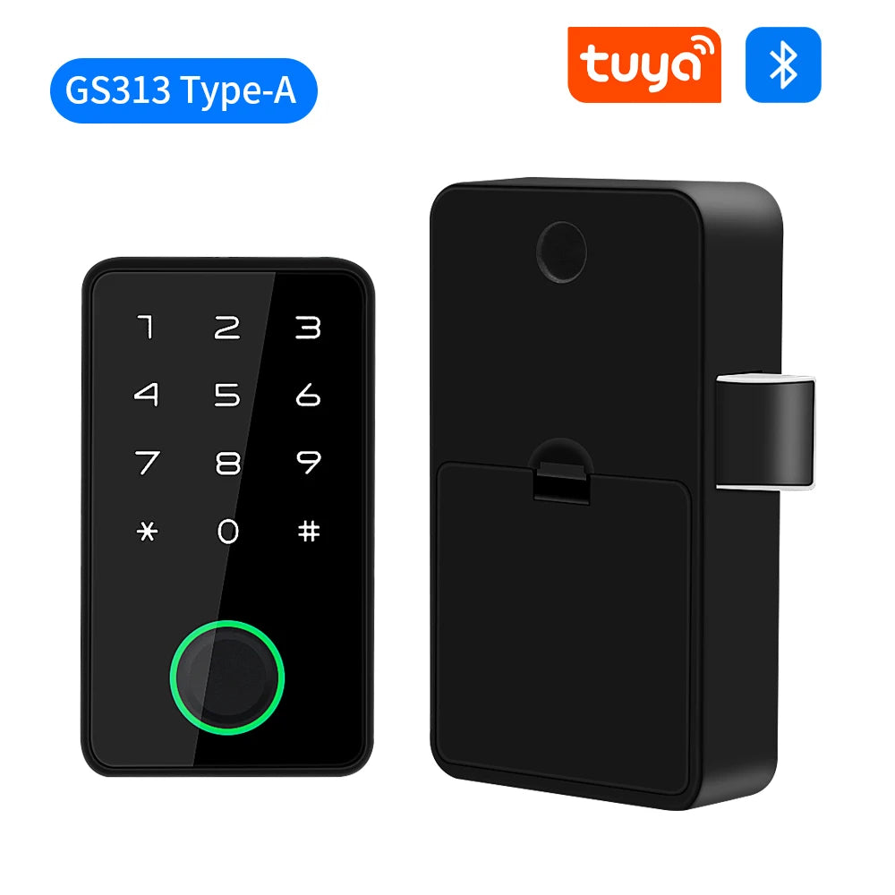 Support Tuya App Bluetooth Cabinet Drawer Invisible Electronic Lock 13.56M RF Card Smart Drawer Lock Keyless